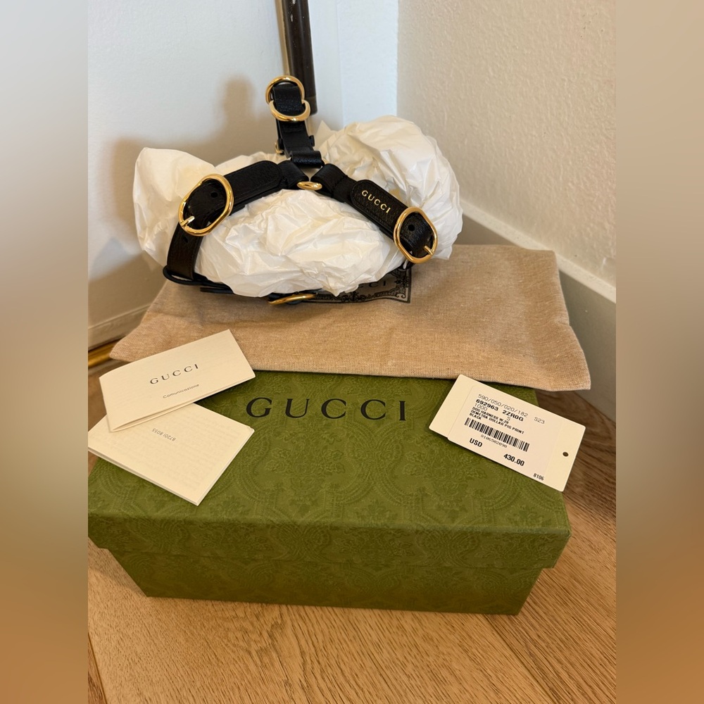 Gucci Demetra Pet Harness Size M NWB